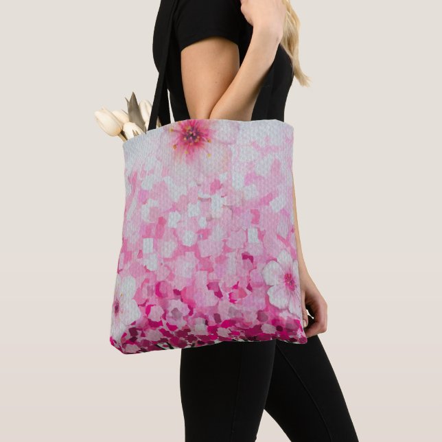 Bolsa Tote Cereja impressionista floresce (Close Up)