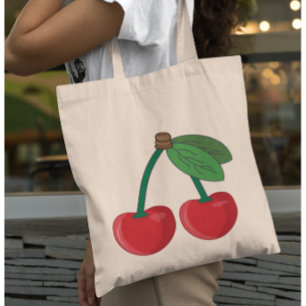 Bolsa Tote Cereja no topo