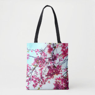 Bolsa Tote Cerejeira rosa floresce