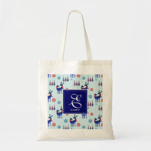 Bolsa Tote Cerveja, Árvores de Natal e Flocos de Neve com Mo