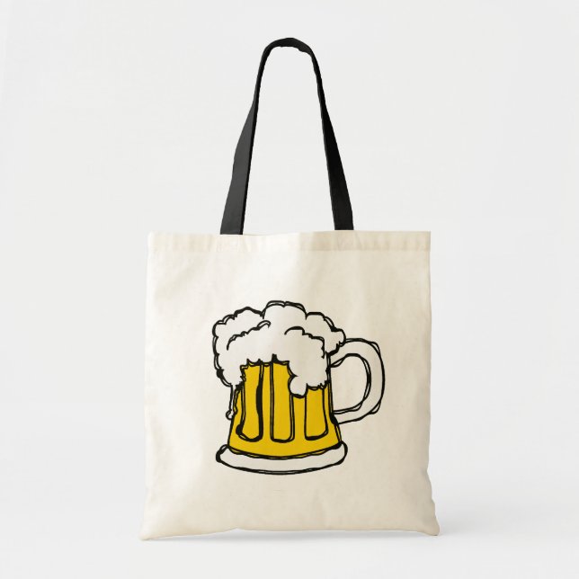Bolsa Tote Cerveja! Caneca borbulhante Frothy de fermentação (Frente)