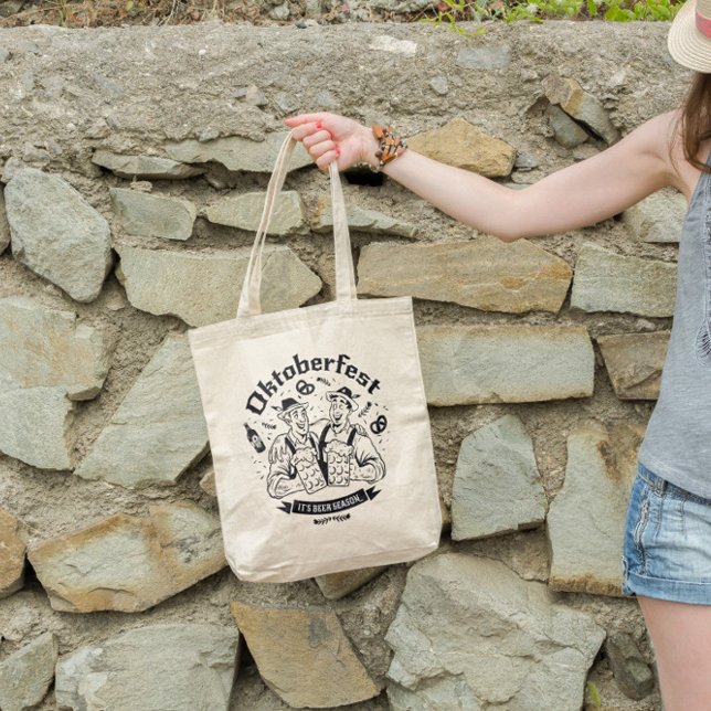 Bolsa Tote Cerveja de Bebendo do Oktoberfest Men (Criador carregado)