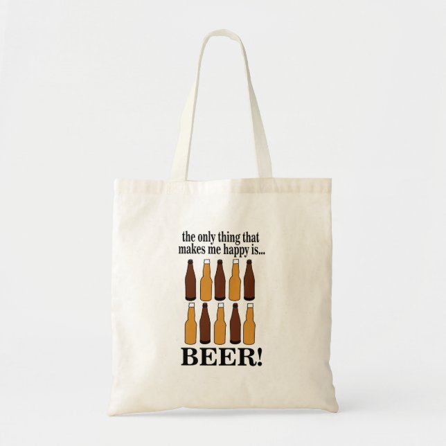 Bolsa Tote Cerveja Engraçada (Frente)
