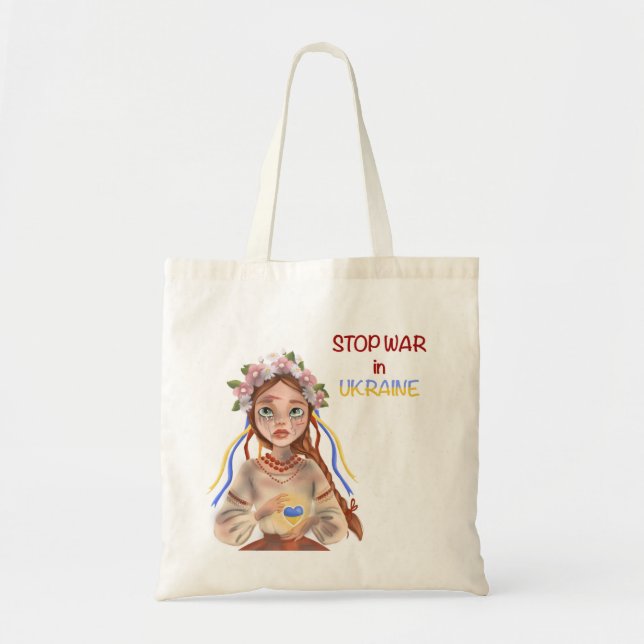 Bolsa Tote cessar a guerra na Ucrânia (Frente)
