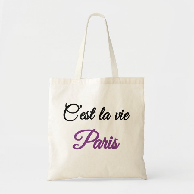 Bolsa Tote C'est la vie fêmeas de tote bags (Frente)