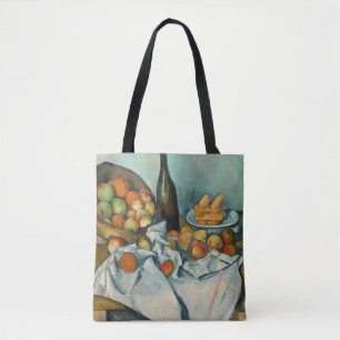 Bolsa Tote Cesta de Maçãs de Paul Cezanne Vida Estática Vinta