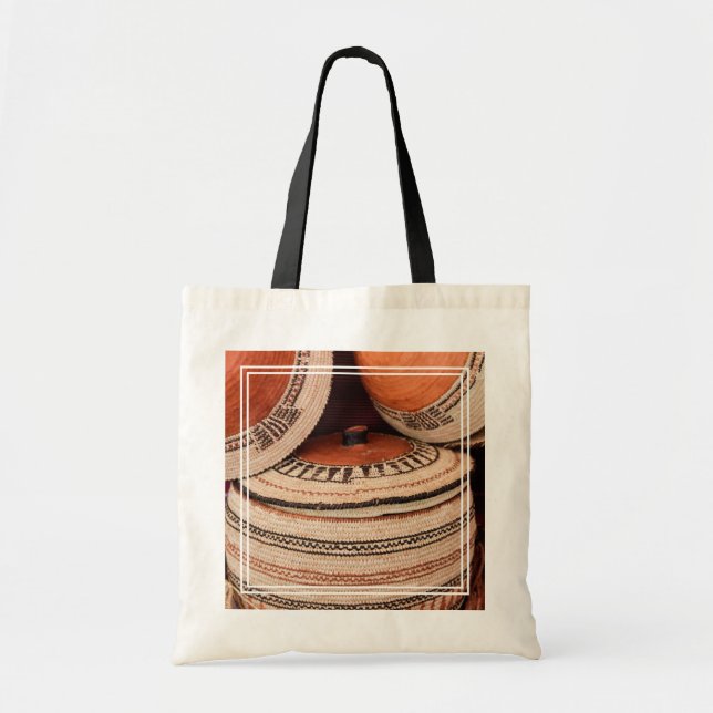 Bolsa Tote Cesto de camelo do Sultanato de Omã (Frente)