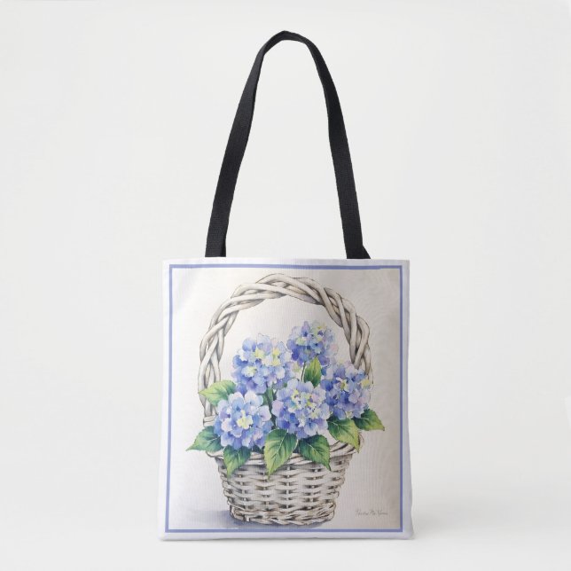 Bolsa Tote Cesto de Flores (Frente)
