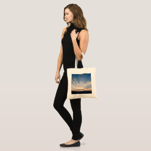 Bolsa Tote Céu do Pôr do Sol Personalizado