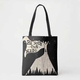 Bolsa Tote Céu Estrelas Citação de Vida Motivacional Inspirac