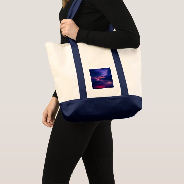 Bolsa Tote Céu Ilimitado - Águas Profundas  (Frente (produto))