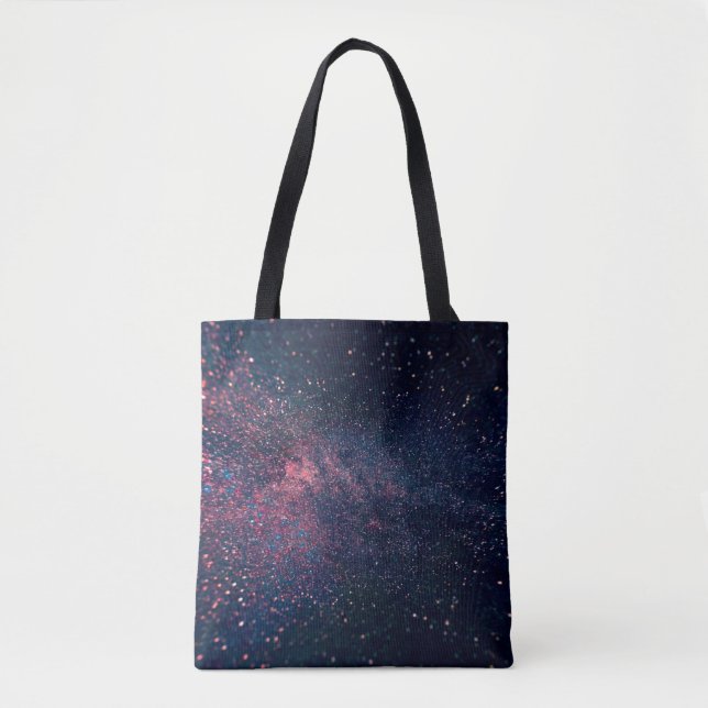 Bolsa Tote Céus azuis cheios de estrelas (Frente)