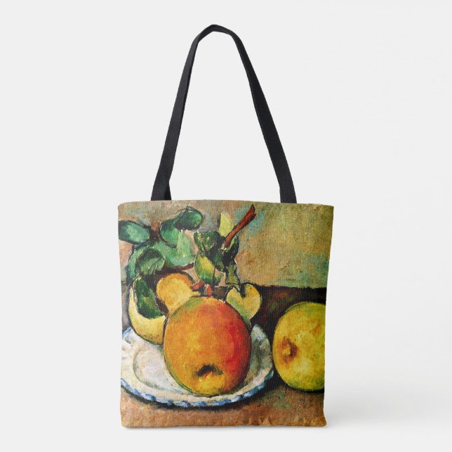 Bolsa Tote Cezanne - Vida Estática com Maçãs e Peras (Verso)