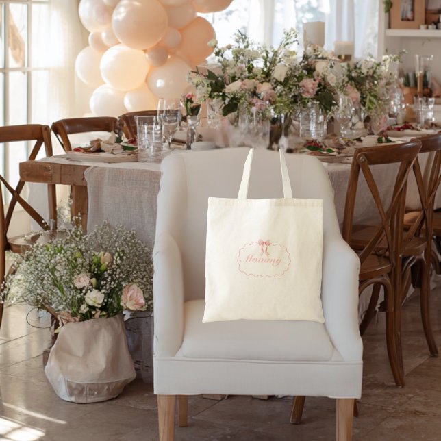Bolsa Tote Chá de Bebê Arco-íris Rosa Menina Coquete Mamãe Pe (Criador carregado)