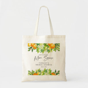 Bolsa Tote Chá de Bebê de Laranja Limão Cítrico Moderno de Ve