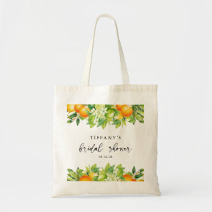 Bolsa Tote Chá de Bebê de Laranja Limão Cítrico Moderno de Ve