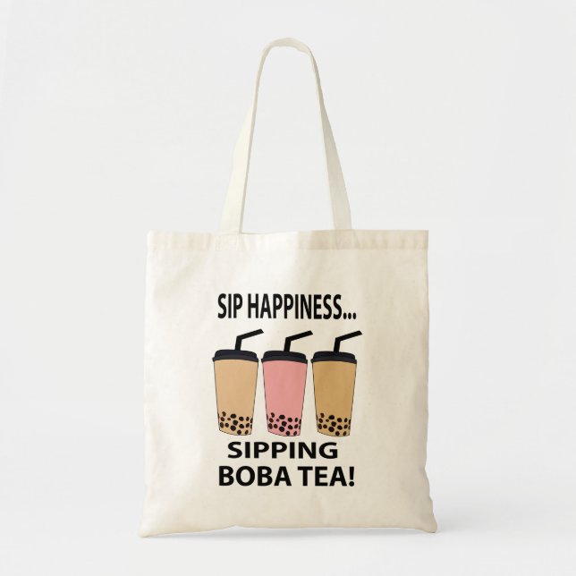 Bolsa Tote Chá de Boba Chá de Bolha  (Frente)