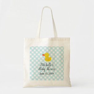 Bolsa Tote Chá de fraldas Azul Gingham