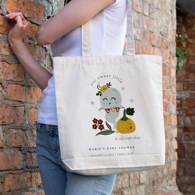 Bolsa Tote Chá de fraldas de Pequeno Boo  do Fantasma Azul (Criador carregado)