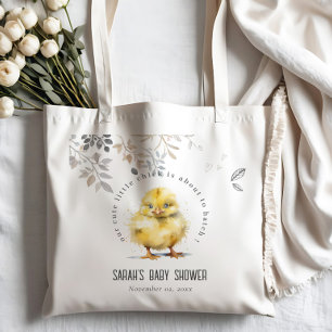 Bolsa Tote Chá de fraldas Floral de Fazenda Cósmica Pintinho