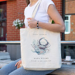 Bolsa Tote Chá de fraldas Náutico de Coral de Caranguejo Subm<br><div class="desc">Se precisar de mais alguma personalização,  por favor,  sinta-se à vontade para me enviar uma mensagem em yellowfebstudio@gmail.com.</div>