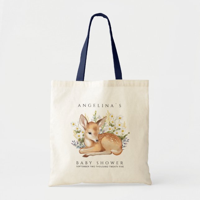 Bolsa Tote Chá de fraldas Tote Bags. (Frente)