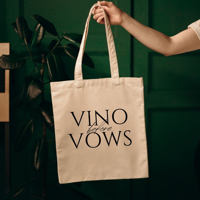 Bolsa Tote Chá de Noiva com Vinho antes dos Votos (Criador carregado)