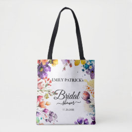 Bolsa Tote Chá de noiva floral colorido