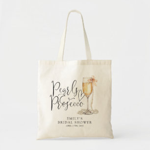 Bolsa Tote Chá de Noiva Pérolas e Prosecco