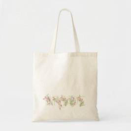 Bolsa Tote chá de panela BRIDE primavera floral elegante de c