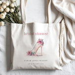 Bolsa Tote Chá de panela Floral Suave Rosa de Altos Cores<br><div class="desc">Coleção de Tema Floral de Altos Cores Cor-de-Rosa Suave.- É uma elegante aquarela Ilustração de saltos altos macios com delicadas flores cor-de-rosa perfeitas para as festas de luxo. É muito fácil personalizar, com seus detalhes pessoais. Se você precisar de outro produto ou personalização correspondente, por gentileza, envie uma mensagem via...</div>
