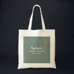 Bolsa Tote Chá de panela Verde e Branco Minimalista Sage<br><div class="desc">O Mínimalista Sage Green e White Chá de panela Tote Bag apresenta um design limpo e moderno com um fundo verde de sábio suave. Na frente, há um simples texto branco, criando um sutil contraste que destaca a mensagem sem esmagar o design. A estética minimalista lhe dá uma sensação sofisticada...</div>