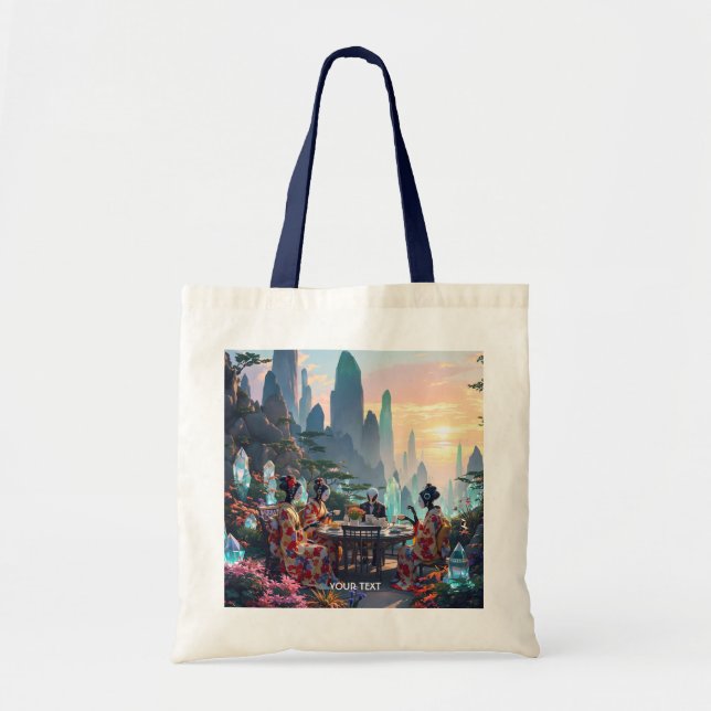 Bolsa Tote Chá de Planeta Exótico Fantasy (Frente)