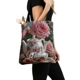 Bolsa Tote Chá de Rosa de Repolho Rosa