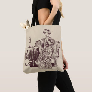 Bolsa Tote chá de senhorita