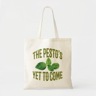 Bolsa Tote Chalaça engraçada da comida - o Pesto a vir ainda