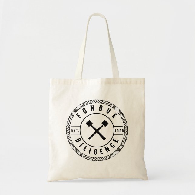 Bolsa Tote Chalaça engraçada do queijo - aplicação do Fondue (Frente)