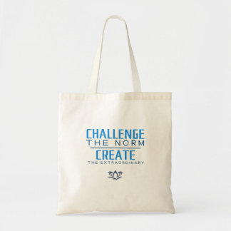 Bolsa Tote Challenge the norm Motivational Quote