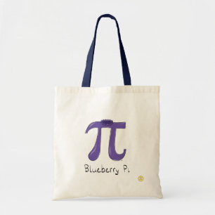 Bolsa Tote Chamada Blueberry Pi - Professor de Matemática em