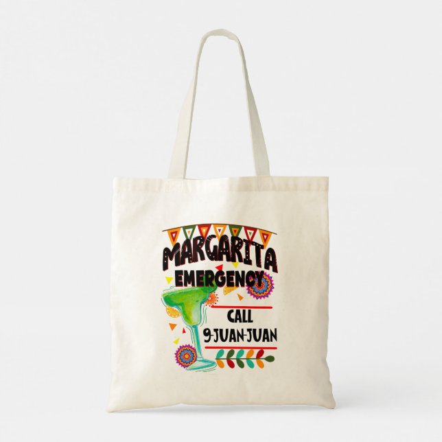 Bolsa Tote Chamada de Emergência Margarita 9 Juan (Verso)