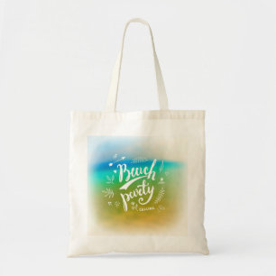 Bolsa Tote Chamada de Partido em Praia