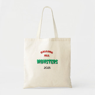 Bolsa Tote Chamando Todos os Monstros para o Truque ou Tratam