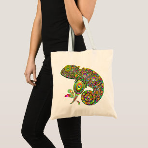 Bolsa Tote Chameleon Psychedelic Fantasy