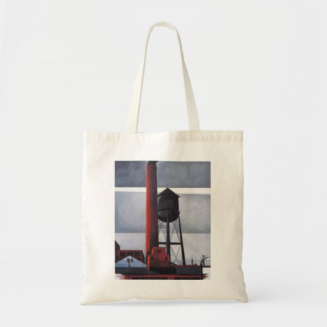 Bolsa Tote Chaminés e Torre de Água (por Charles Demuth) (Frente)