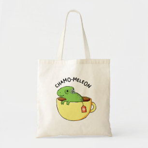 Bolsa Tote Chamo-meleon Animal Tea Pun Tote Bag