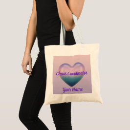Bolsa Tote Chaos Coordinator MAMA Heart Floral Purple