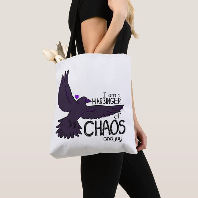 Bolsa Tote Chaos Crow Tapestry (Close Up)