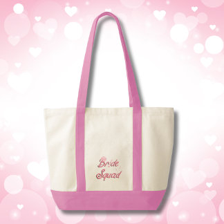 Bolsa Tote Chapéu de Cowboy Rosa com Flores Bride Squad