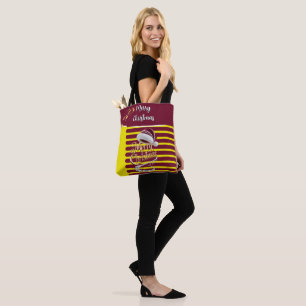 Bolsa Tote Chapéu de Natal fofo