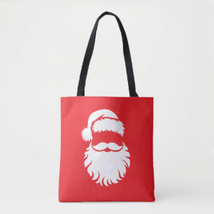 Bolsa Tote Chapéu de Rosto do Papai Noel Natal